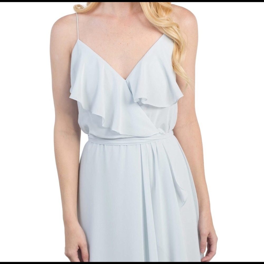 Amsale Nouvelle blue gown